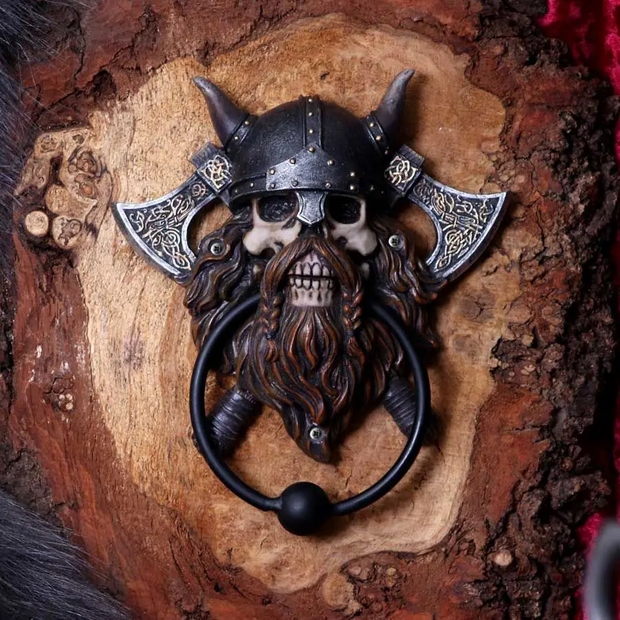 Новейшие украшения на Хэллоуин из смолы Huaqi Viking, дверной звонок из смолы, сувенир для украшения дома
