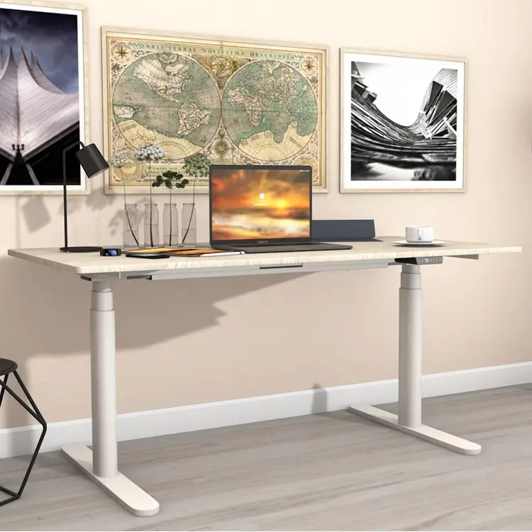Sit Stand Desk Frame Height Electric adjustable Lifting Tables with 3 Segments Lifting Column