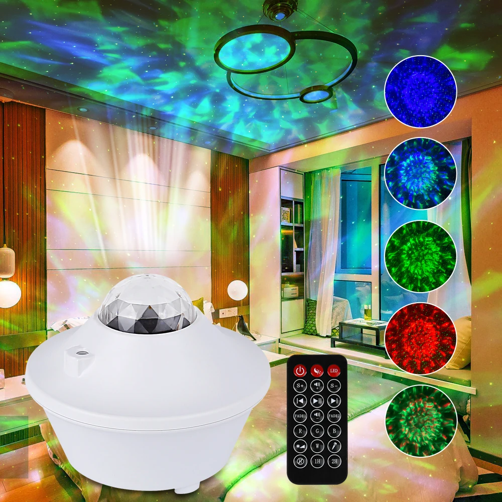 Mini Musical Star Light Smart Remote Control Water ambient music star light projector