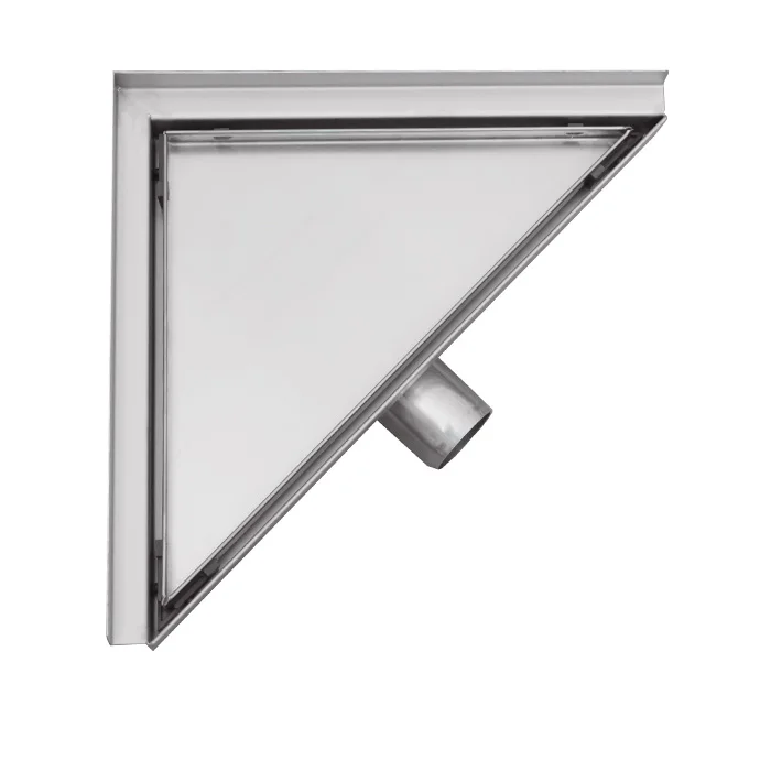 High Quality  Anti-odor Corner Toilet Drain Stainless Steel Shower Drain Bathroom Triangle Floor Drain