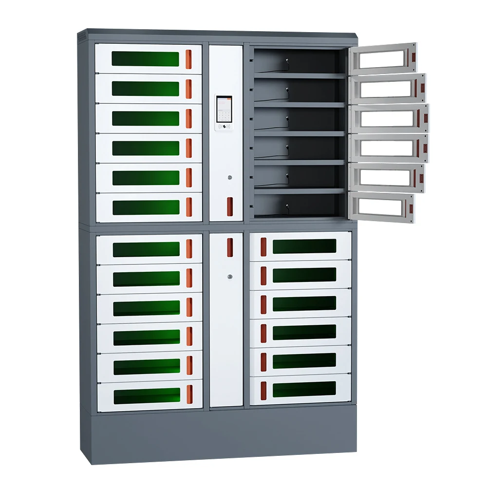 Premium Touchscreen Mobile Charging Cabinet Laptop Tablet Charge Locker with Centralized Locking System