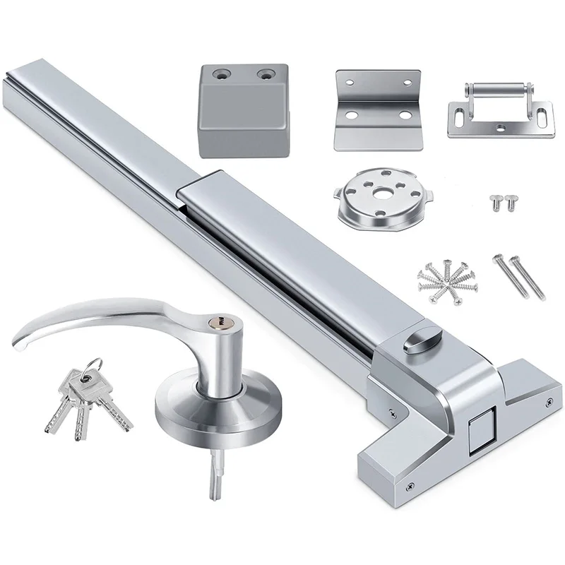 Economical Panic Bar and Trim lock set for Single Door Panic exit device