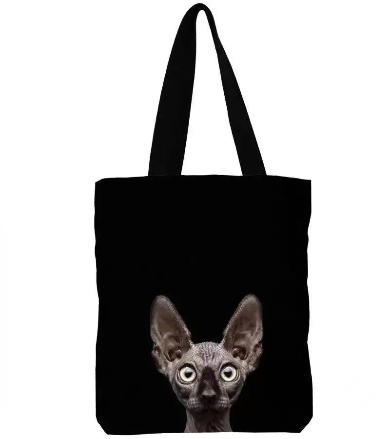 
2021 panda pattern handbag ladies shopping shoulder bag large capacity canvas bag 