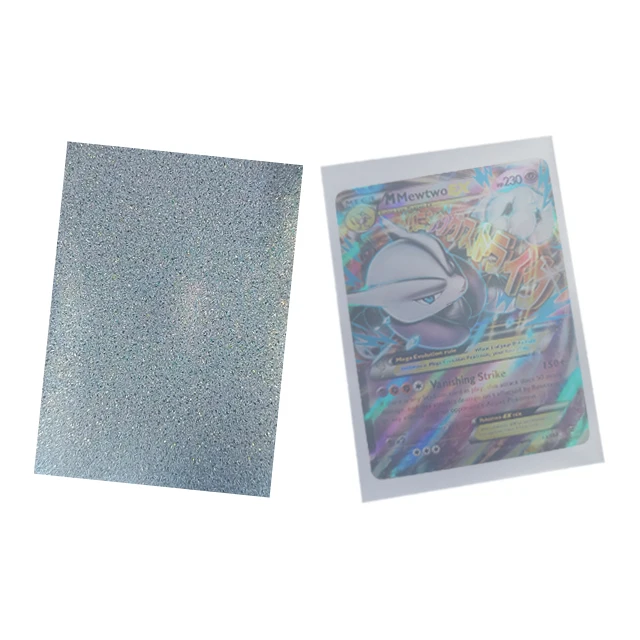 Kpop Stars Photo Clear PP Hologram Trading Holder Penny Comic Credit ID Magic Card Sleeves