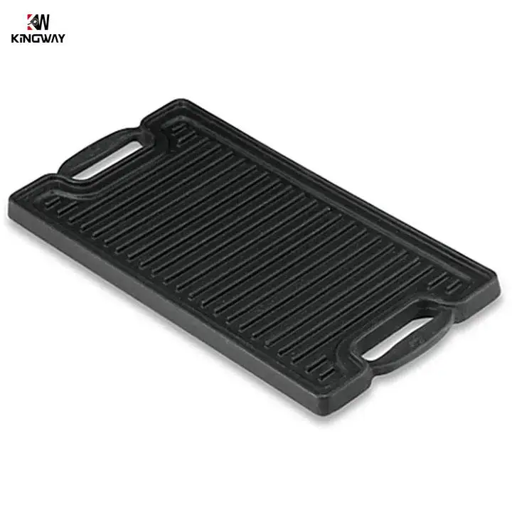 Large cast iron production non stick griddle campfire cooking pan