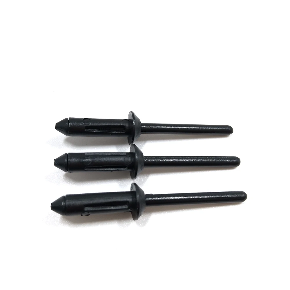 High quality Black Clear Nylon Plastic Trifold Rivet open type pop blind rivet