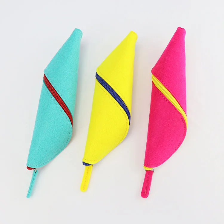 promotion gift colorful felt pencil case felt pen  pencil case felted pencil case