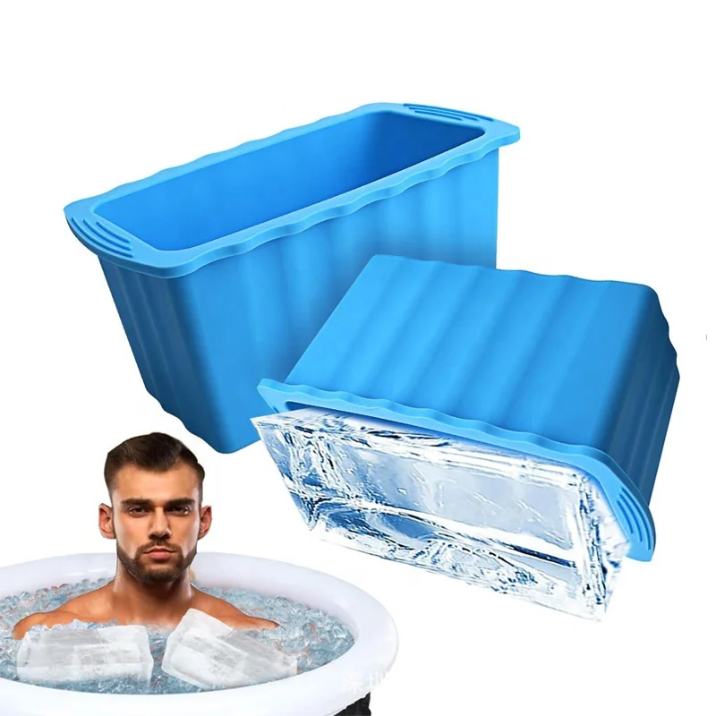 Custom Reusable Silicone Ice Cube Molds Big Ice Tray for Coolers &Ice Bath Tub Cold Plunge Water Chiller Accessories
