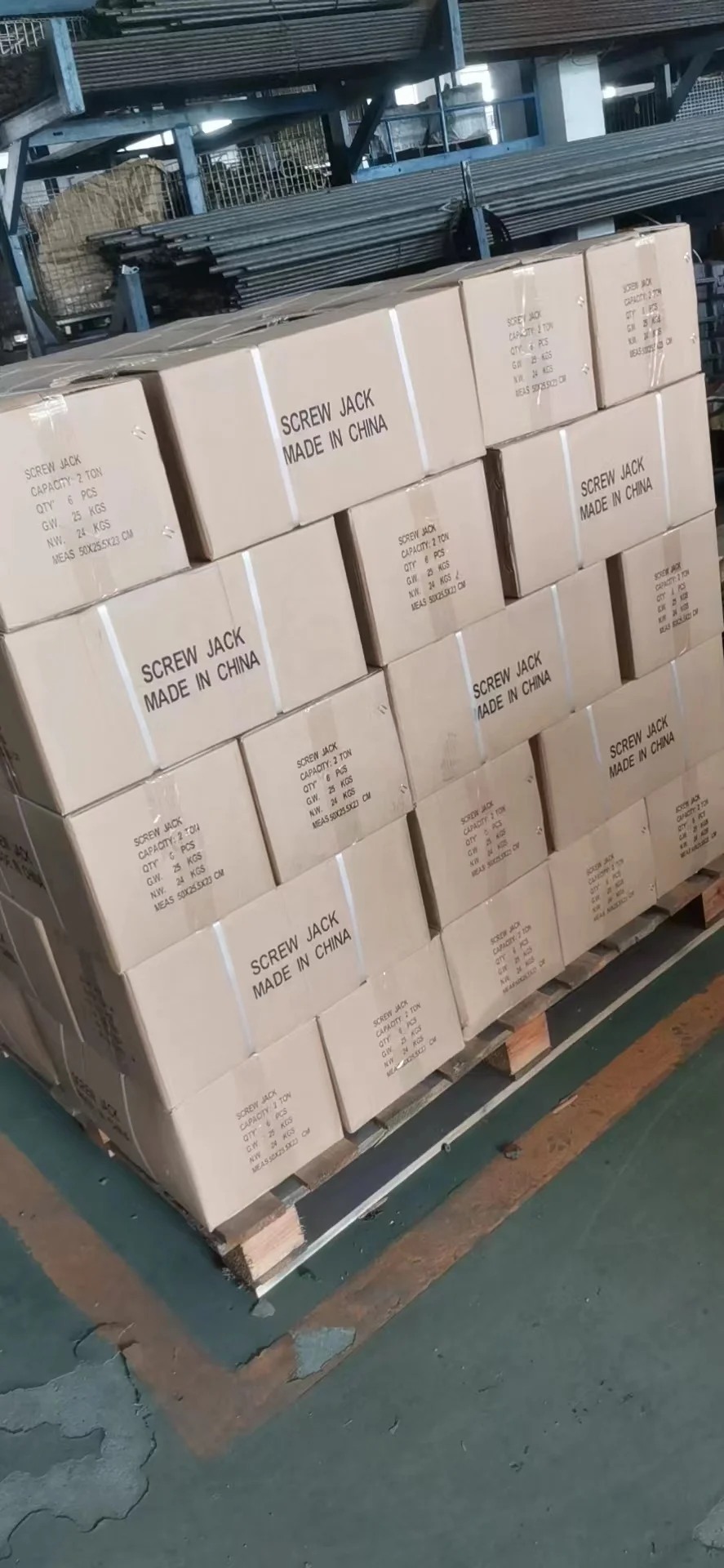 Factory Price Mechanical Screw Jack Mechanical 2T Spiral Jack with Color Box