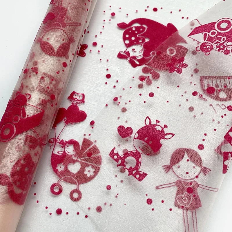 
Tulle Flocking Organza Fabric Christmas Ornament Table Runner Roll Disposable 