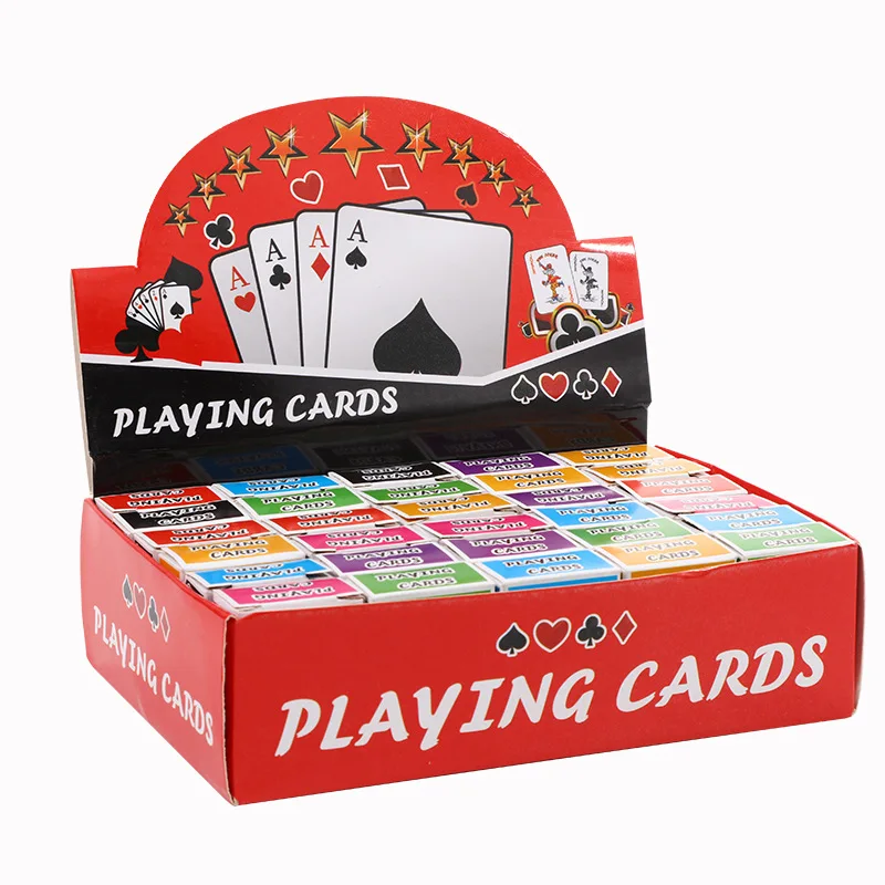 China Manufacturer Customized Printed Paper Playing Cards Boxed Mini Poker Sets