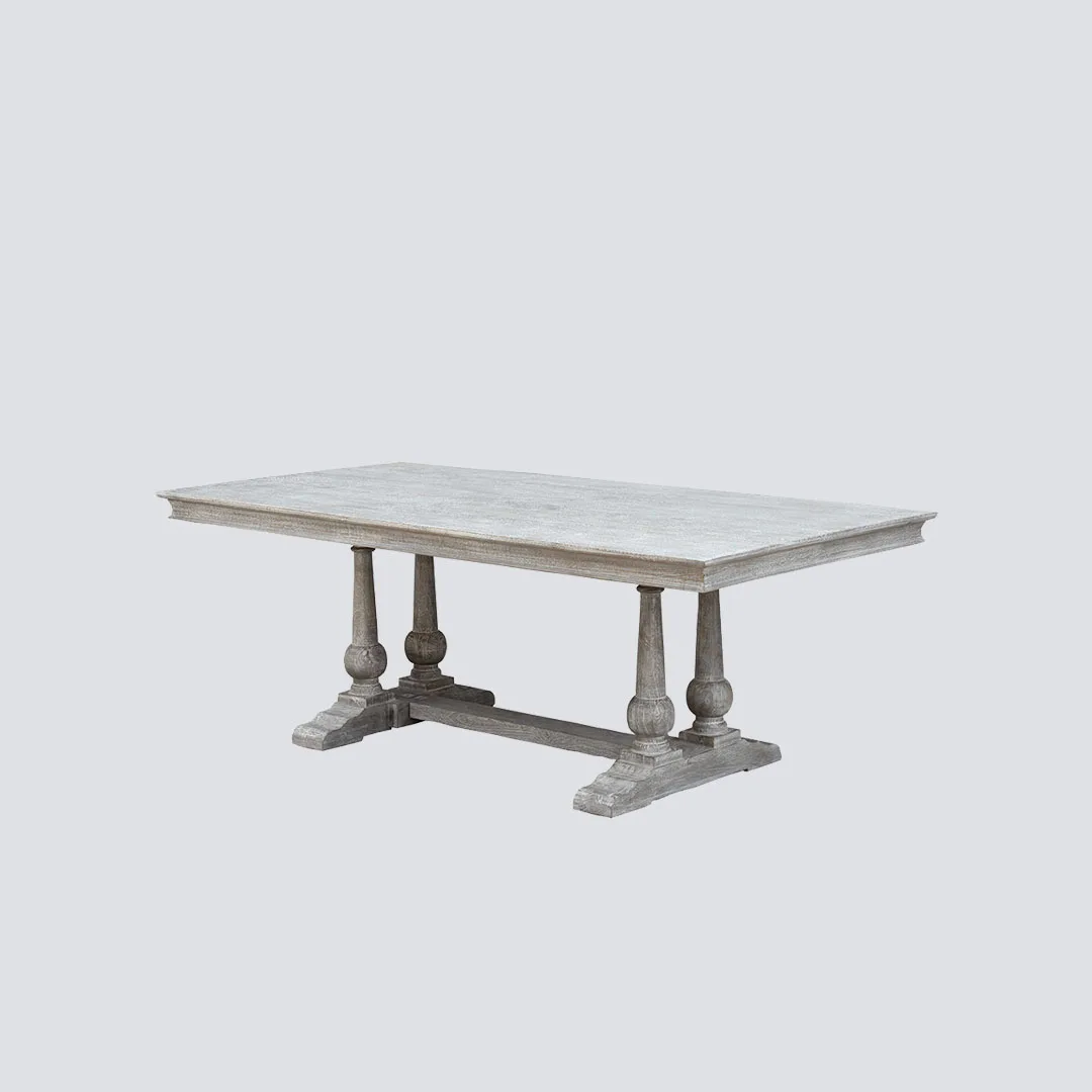 NS FURNITURE contemporary High Quality Dinning Table Mango Modern Marble TV Stand Solid Wood Dinning Table for Kitchen Hotel