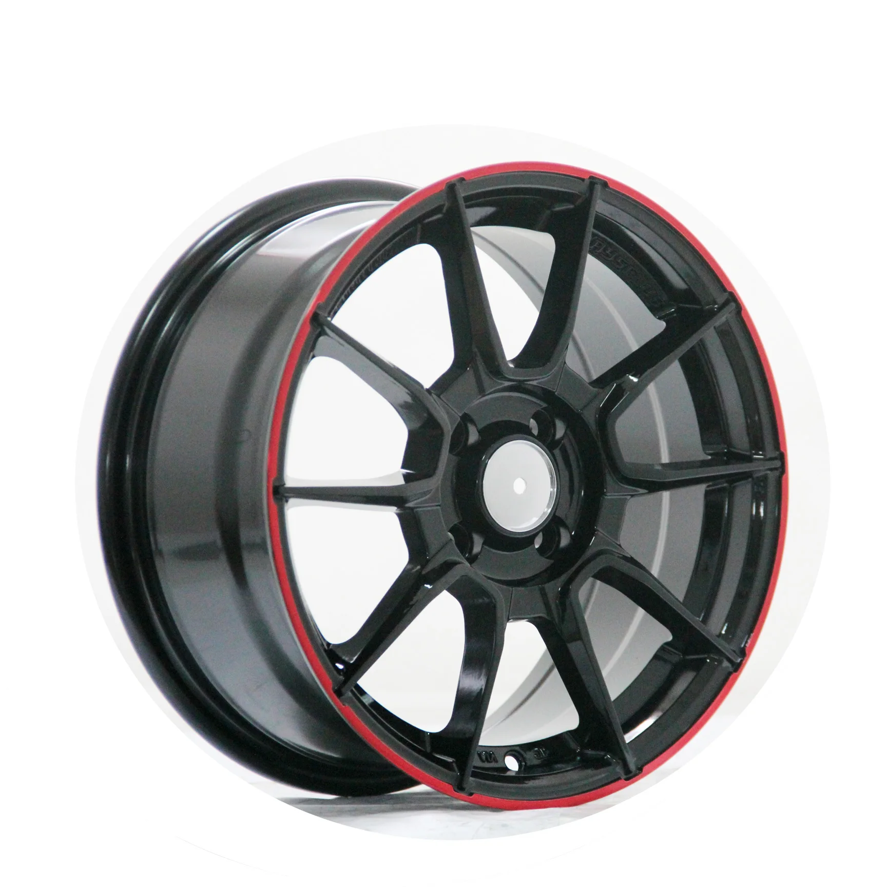 r15 rims 15x7 inch black pcd 4x100 4 holes casting passenger car wheels