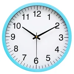 Home Decoration Simple Round Design 10 inch Cheap Plastic Wall Clock
