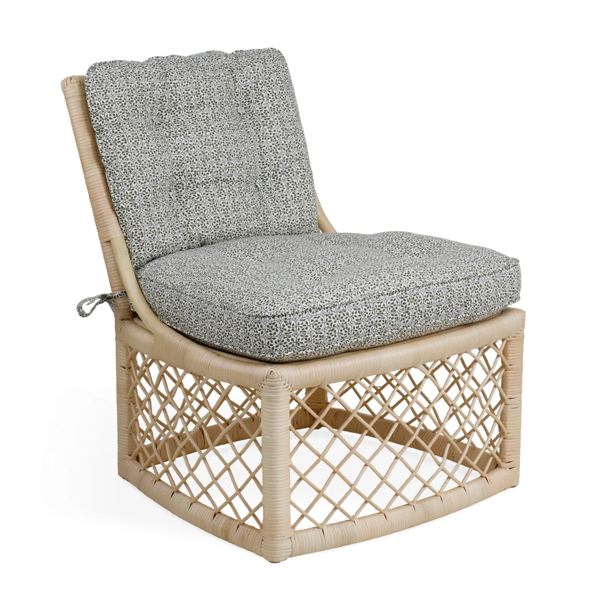 Nordic style garden furniture cafe set rattan bamboo dining chair