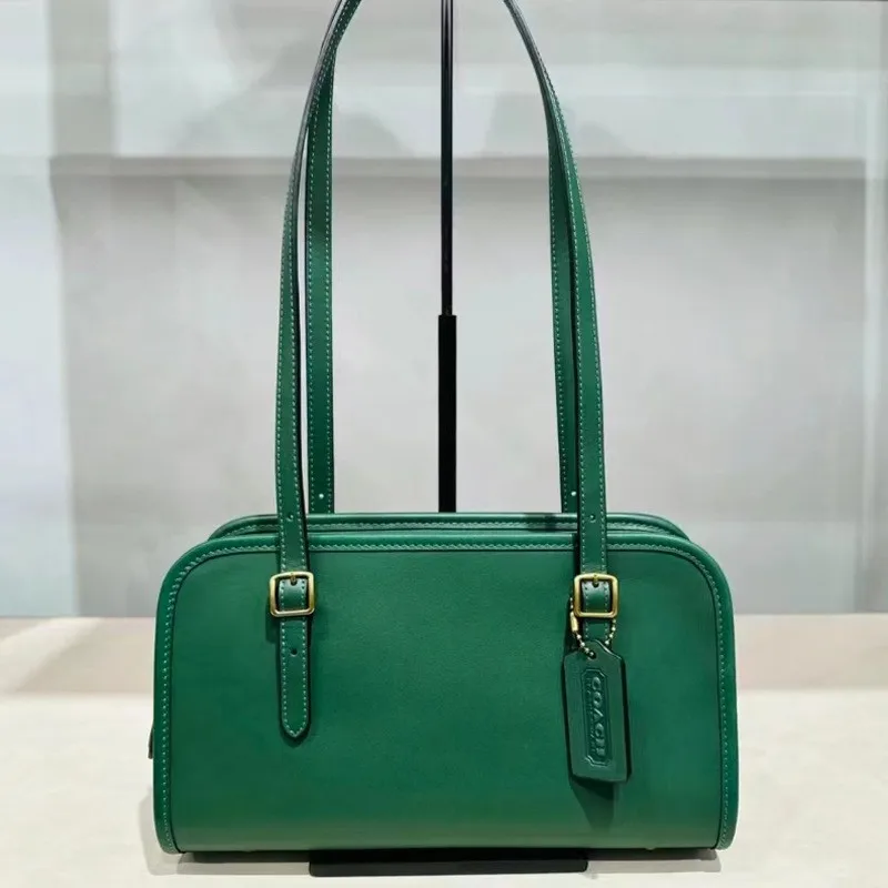 2024 New Designer Bag Fashion Trendy Casual Boston Handbag for Women Simple Classic Female PU Leather Shoulder Bag Leisure Bolsa