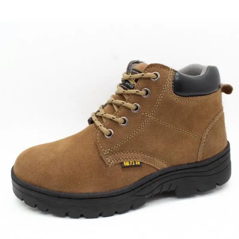 Labor Protection Shoes Male Steel Toe And Safe Work Shoes To Prevent Hitting And Puncture Light Breathable ESD Safety Shoes