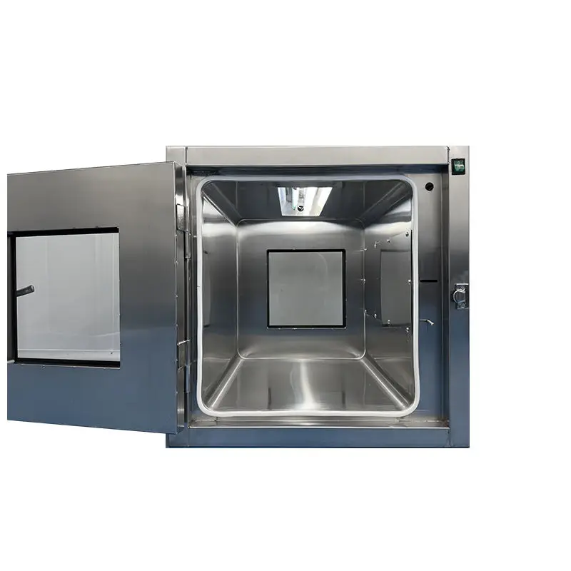 Professional Manufacturer Of Cleanroom Static Pass Box Stainless Steel Mechanical Interlock Passbox With Uv Light