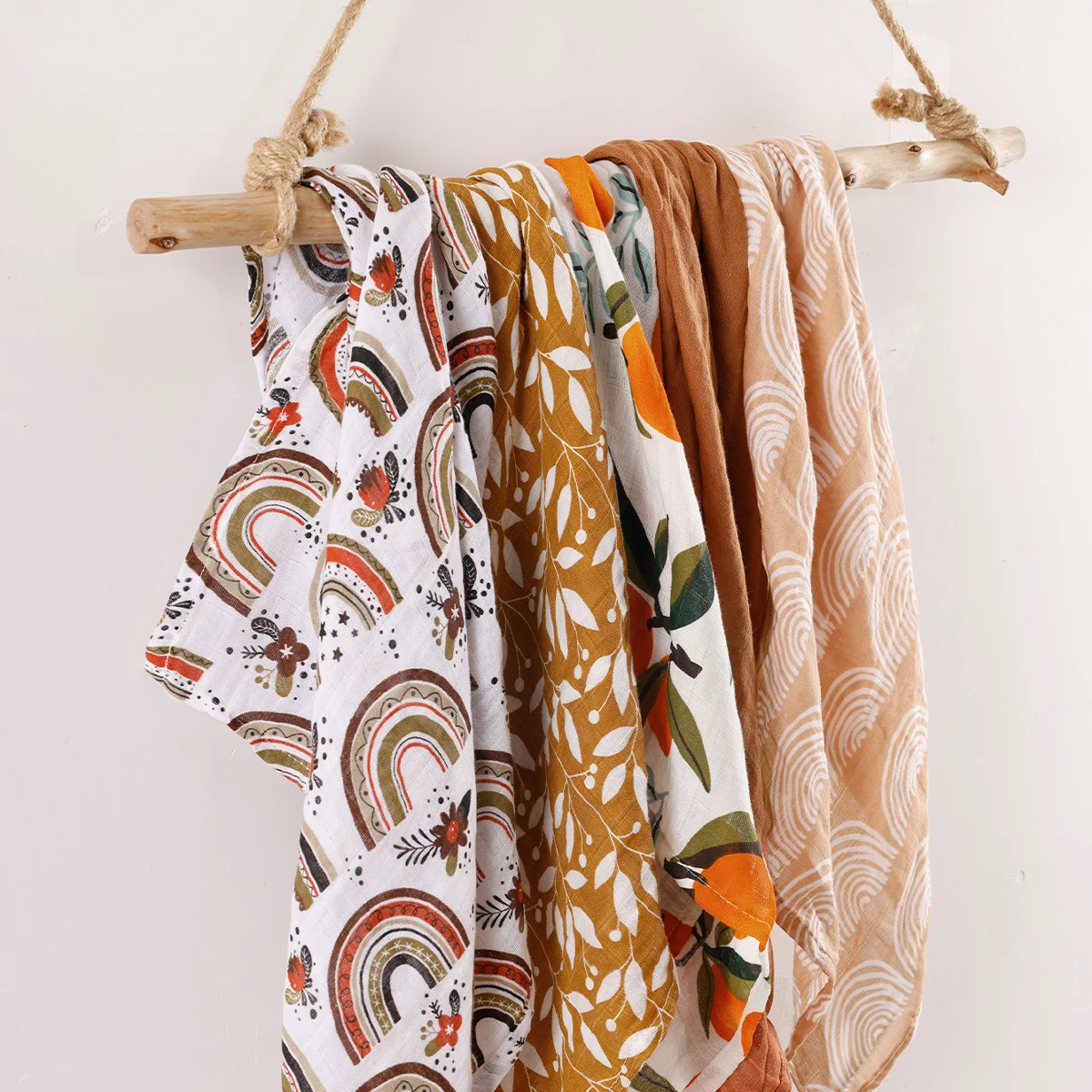 60*60 cm Soft Custom Designs Bamboo Cotton Burping Cloths Newborn throw blanket Baby Receiving Muslin Swaddle Blankets