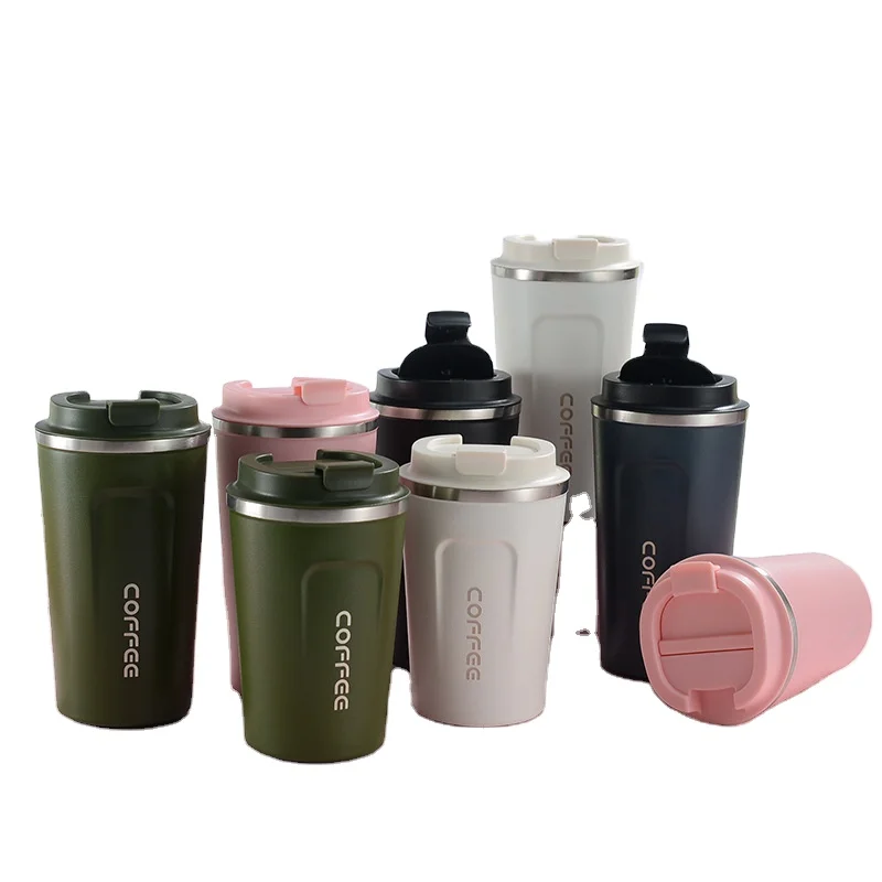 vacuum Custom hot sale double wall stainless steel 380 ml 510 ml coffee wine tumbler Thermos beer milk mugs cup in bulk in stock