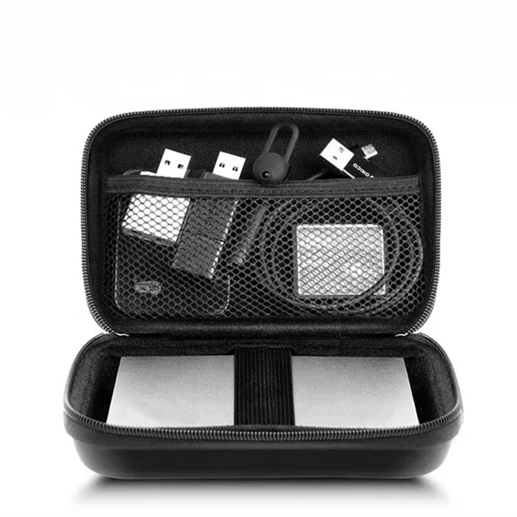 ISO BSCI LVMH factory eva hard case tool box package box black travel eva shockproof cellphone mobile phone accessories case