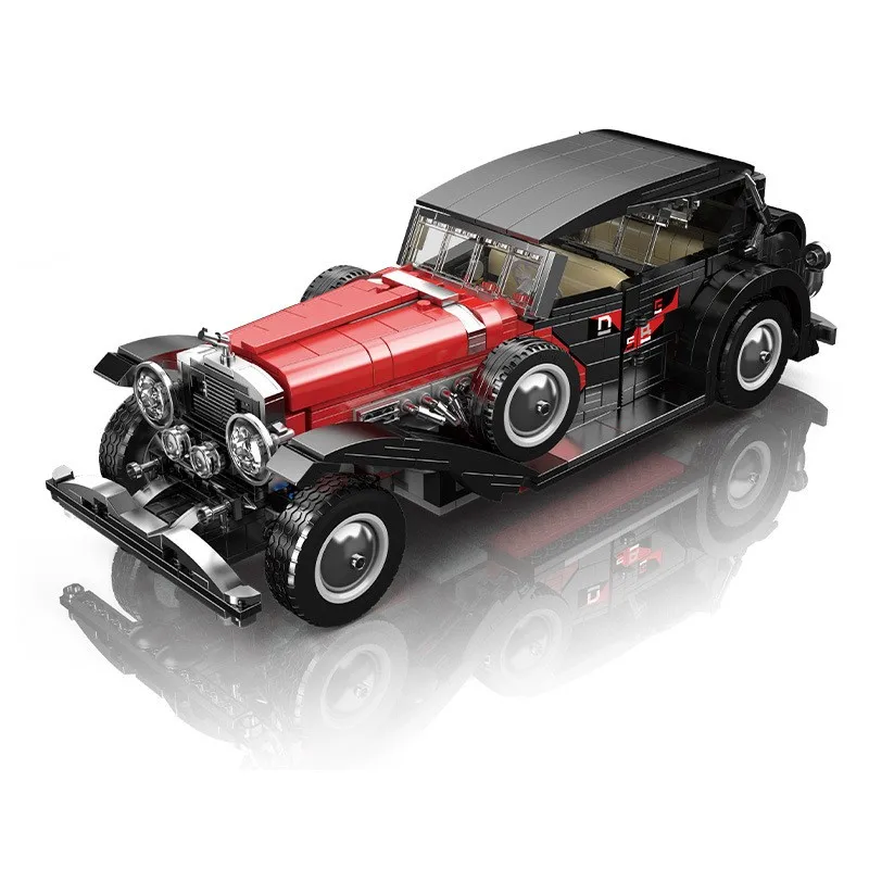 Формовка King 10114 Duesenberg модель спортивного автомобиля конструктор для сборки креативные блоки-головоломки игрушки детей подарок