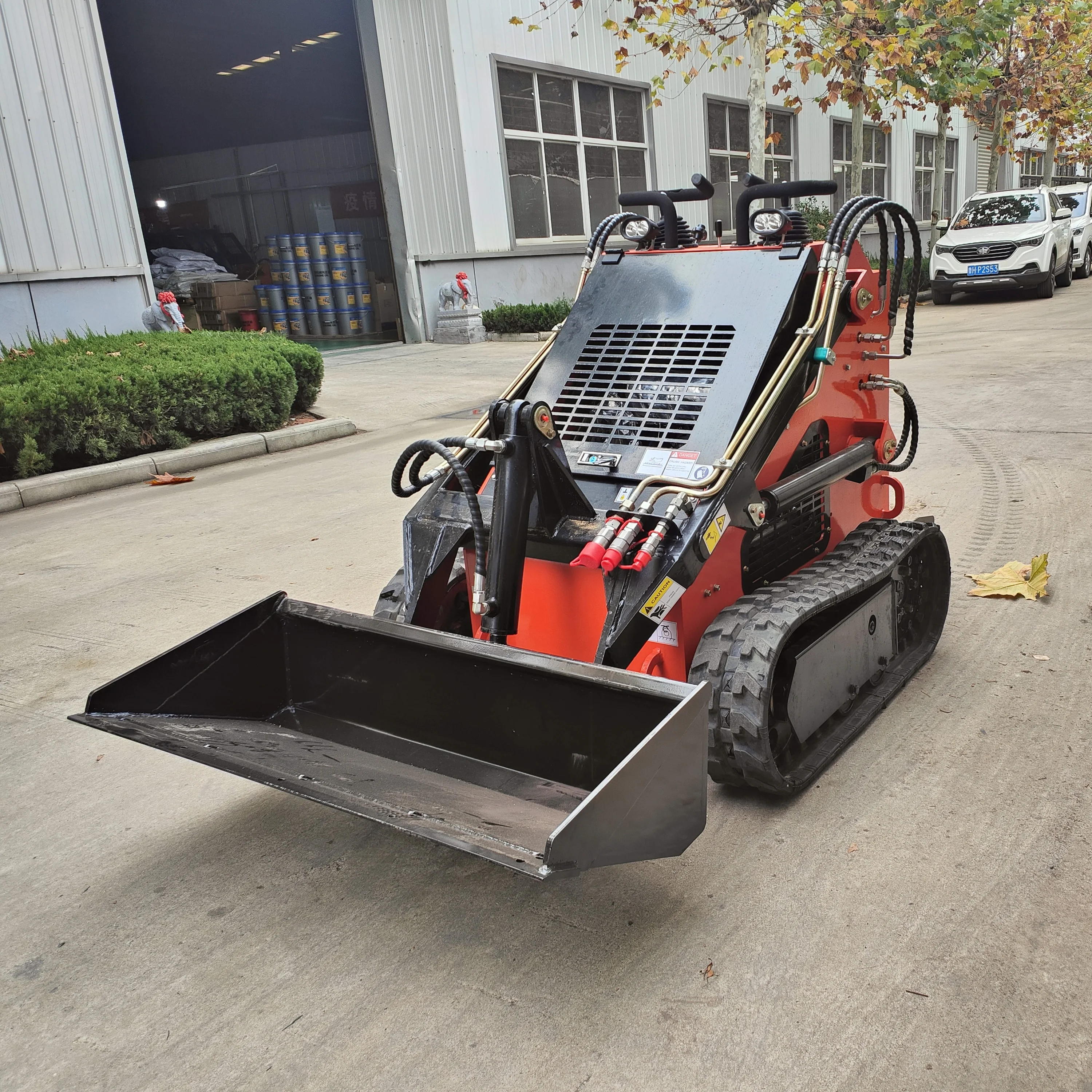 Chinese manufacturer Skid Steer Loader Diesel Mini Skid Steer Loaders Crawler Wheel Loader