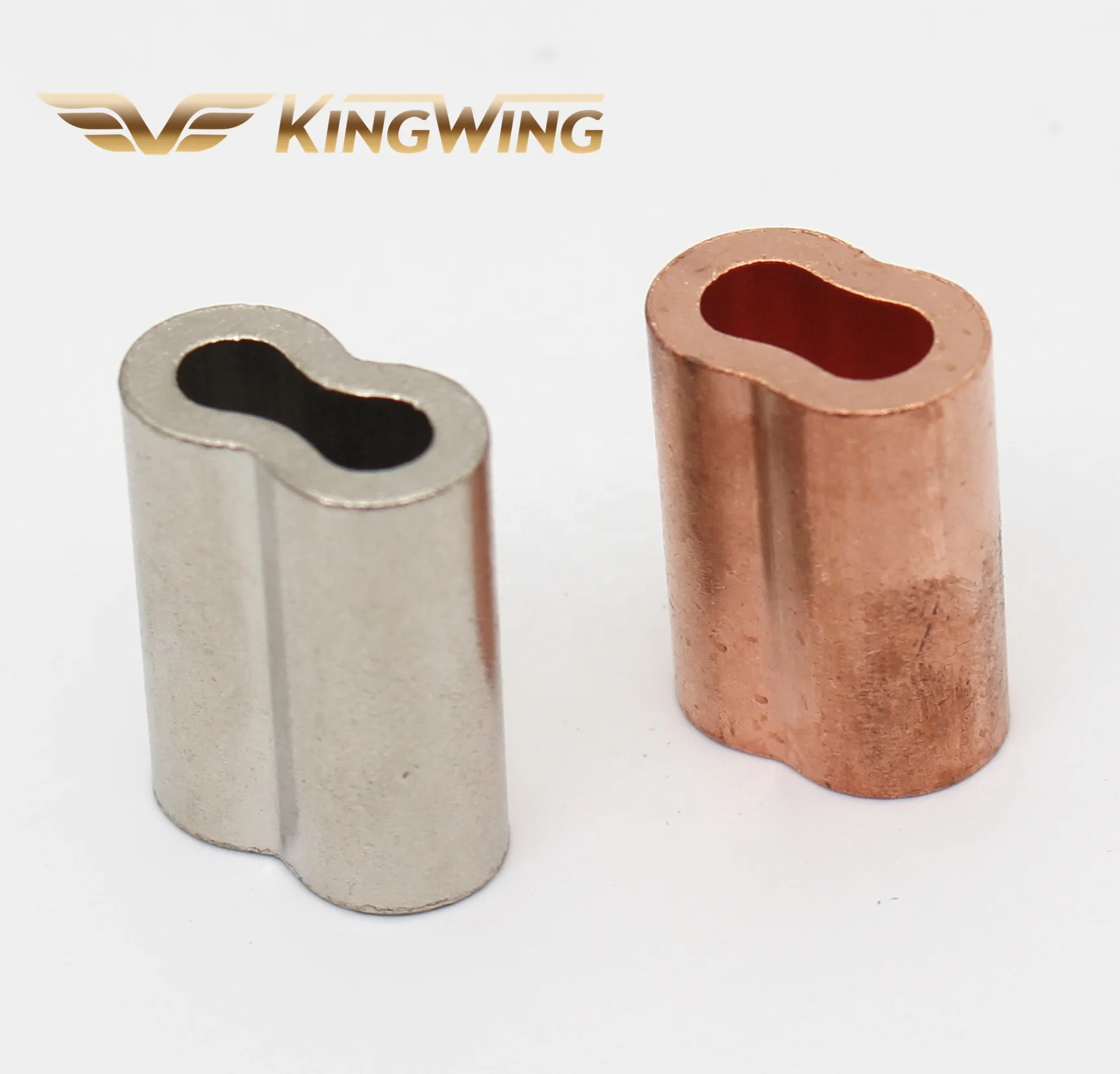 Copper Sleeves 8-shaped US Type Hourglass Oval Aluminum Cable Ferrule For Wire Rope Clip Fittings