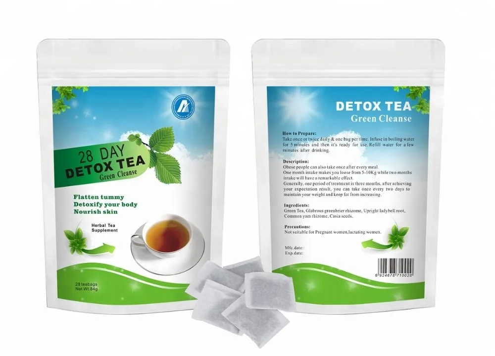 28 Days Detox Flat Tummy Tea and slimming tea  customized package