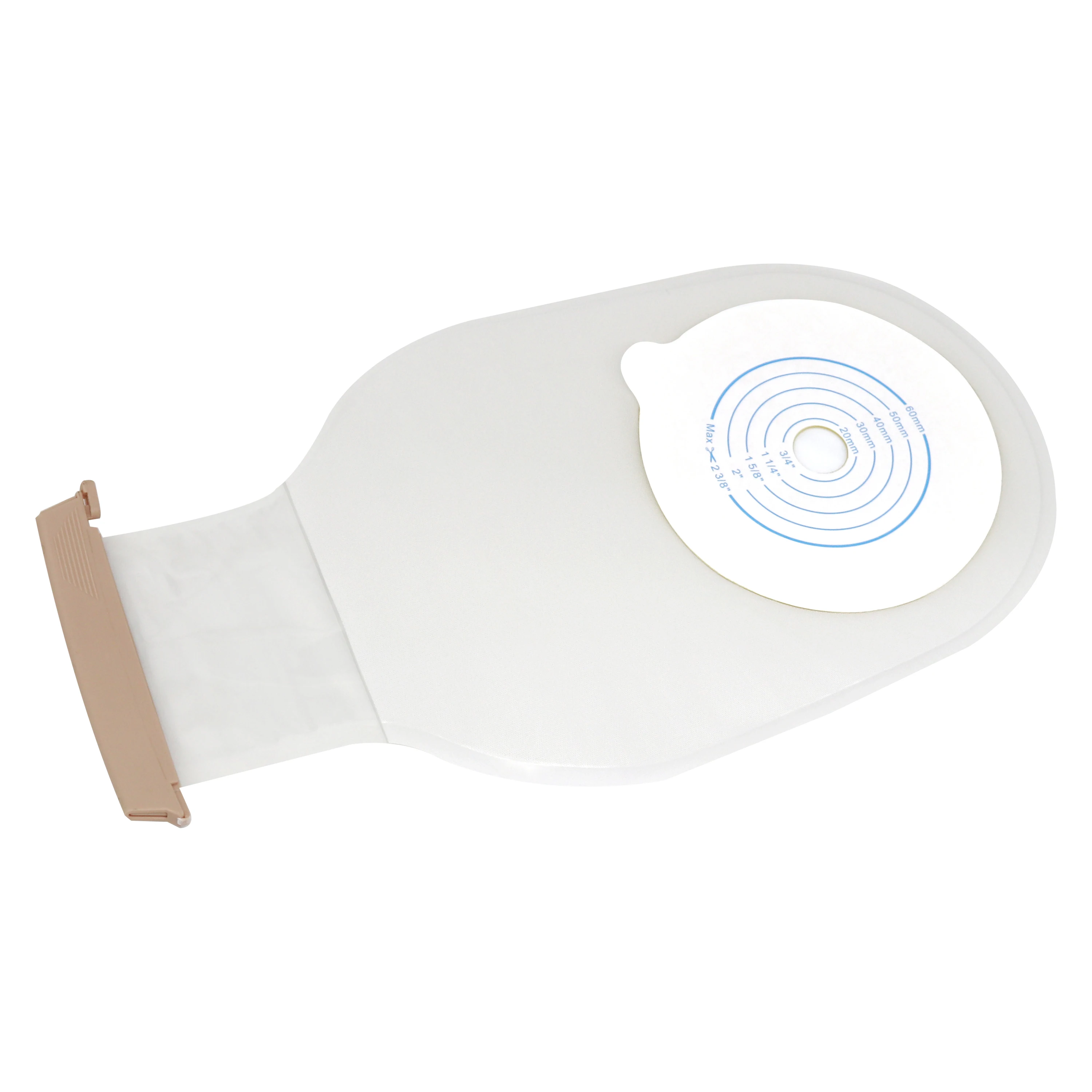 Factory supply one piece skin barrier medical use disposable stoma care drainable clamp colostomy Ostomy Bag
