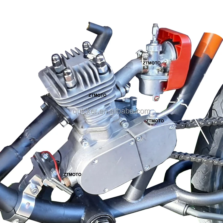 Gasoline beach cruiser Chopper bike motorized bicycle two stroke bicycle engine kit 85cc ZTMOTO