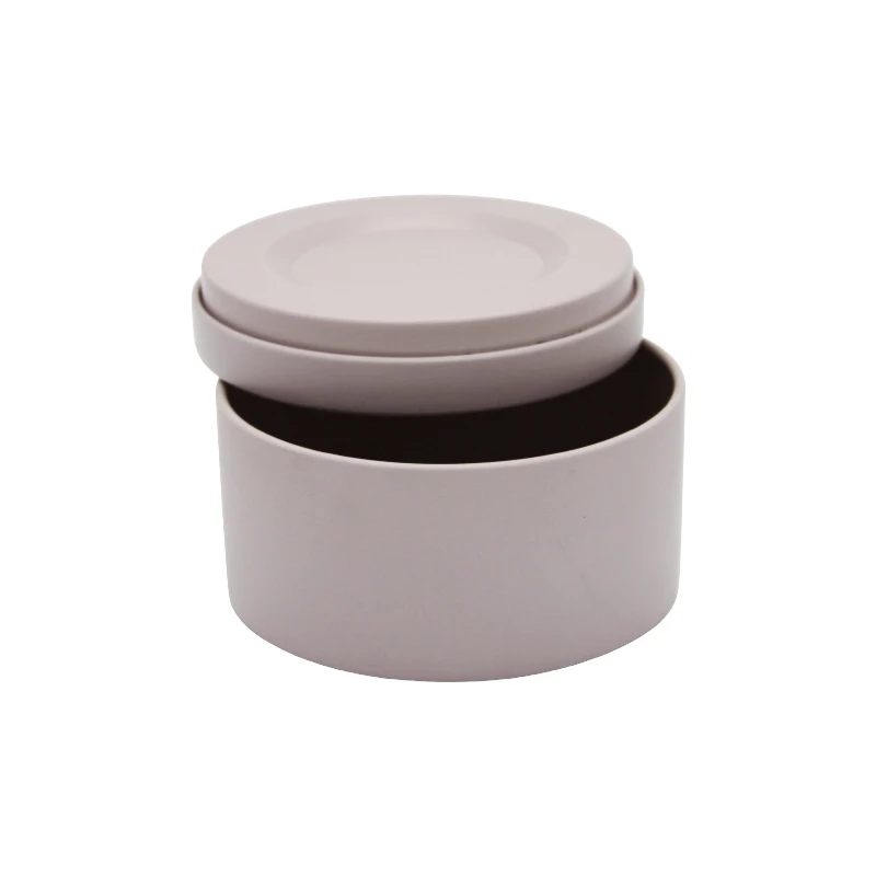Matte Black Candle Tin With Lid And Gift Box,tin Cans For Candle Making Candle Making Tins White