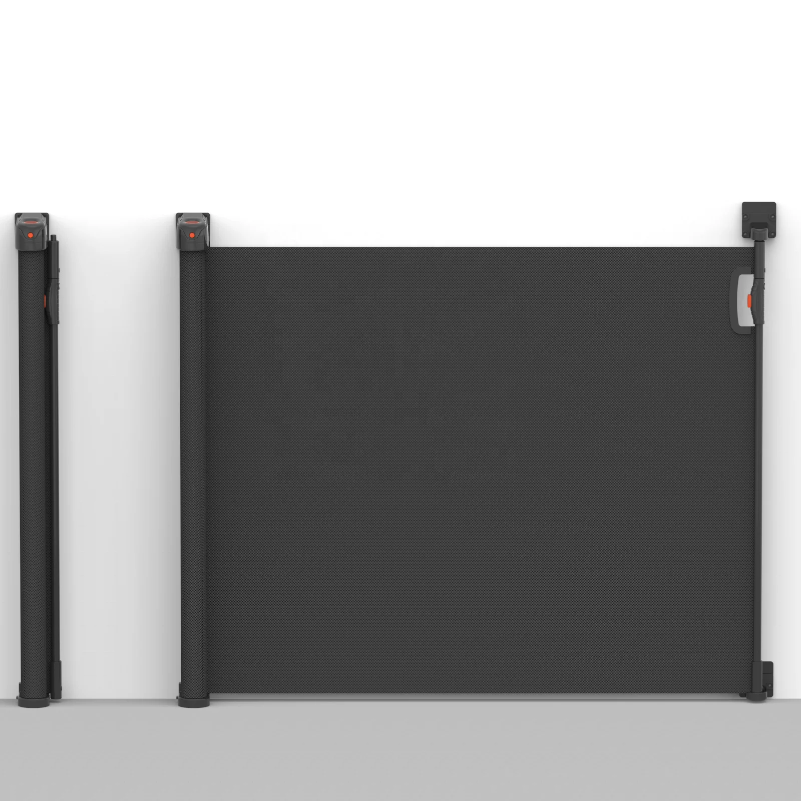 customize extra long 3 meters baby retractable mesh gate for stairs doorways