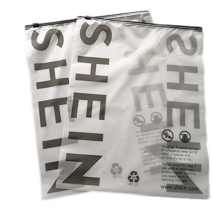 High End Factory Custom Bag Packaging  Zipper Bags frosted zipper bag for clothing