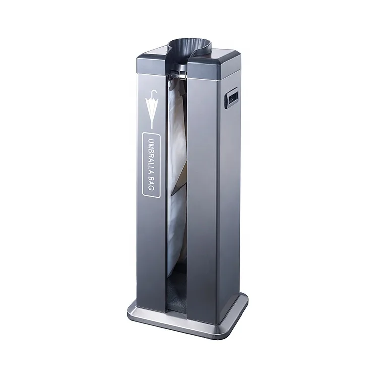 Automatic Stainless Steel Short Umbrella Bags, Metal Umbrella Wrapper Machine for Shopping Mall