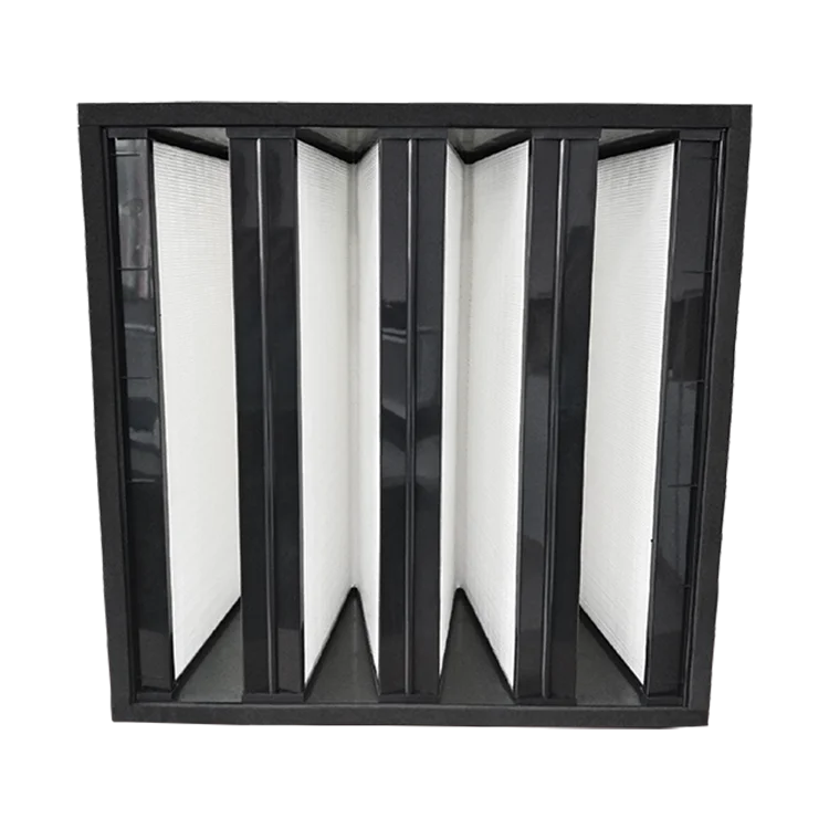 Factory Price V Bank Air Filter Compact Filter for HVAC System Air Fiter System V-Type HEPA Filter