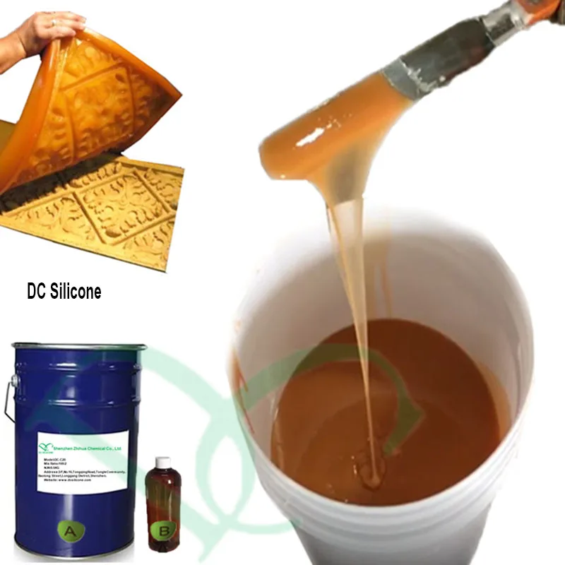 High Duplication Times PU Liquid RTV2 Silicone Rubber For Making Polyurethane Mold