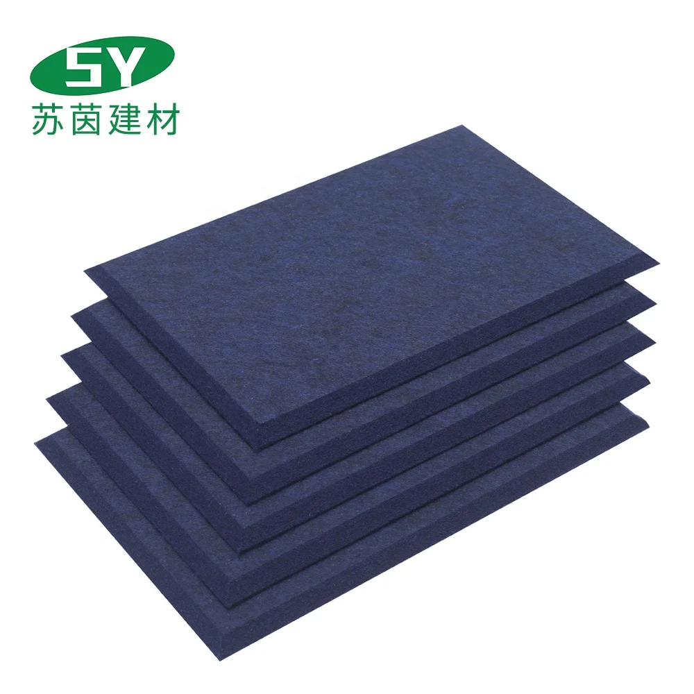 Огнестойкая акустическая панель из полиэфирного волокна, Новое поступление, 9 мм акустическая панель высокой плотности из ПЭТ