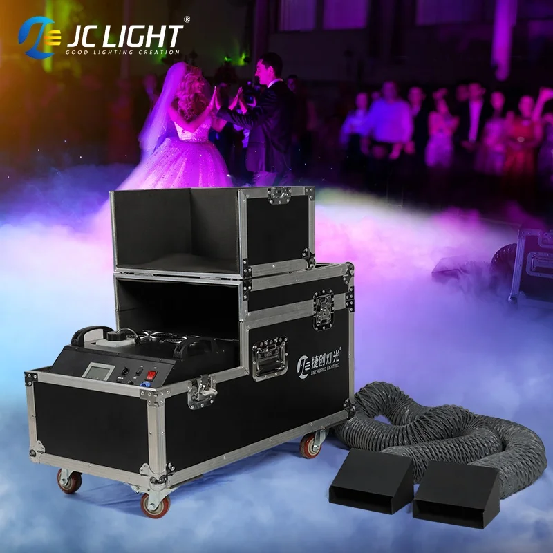 JC Light Wedding Party Stage Dmx Remote 4000w Low Smoke Machine Water Fog Machine With Manufacture Price
