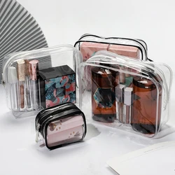 Wholesale Custom Logo Cosmetic Mini PVC Zipper Bag Durable Reusable Clear PVC Cosmetic Bag