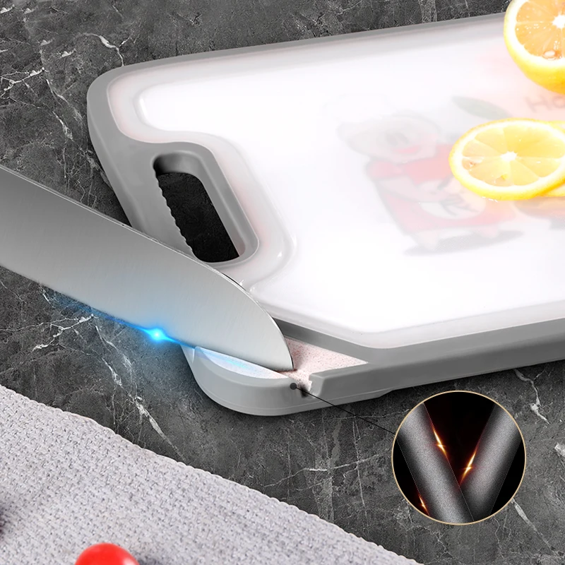 Plastic multi chopping blocks logo polyethylene chopping board smart multifunction large personalized cutting board for kitchen