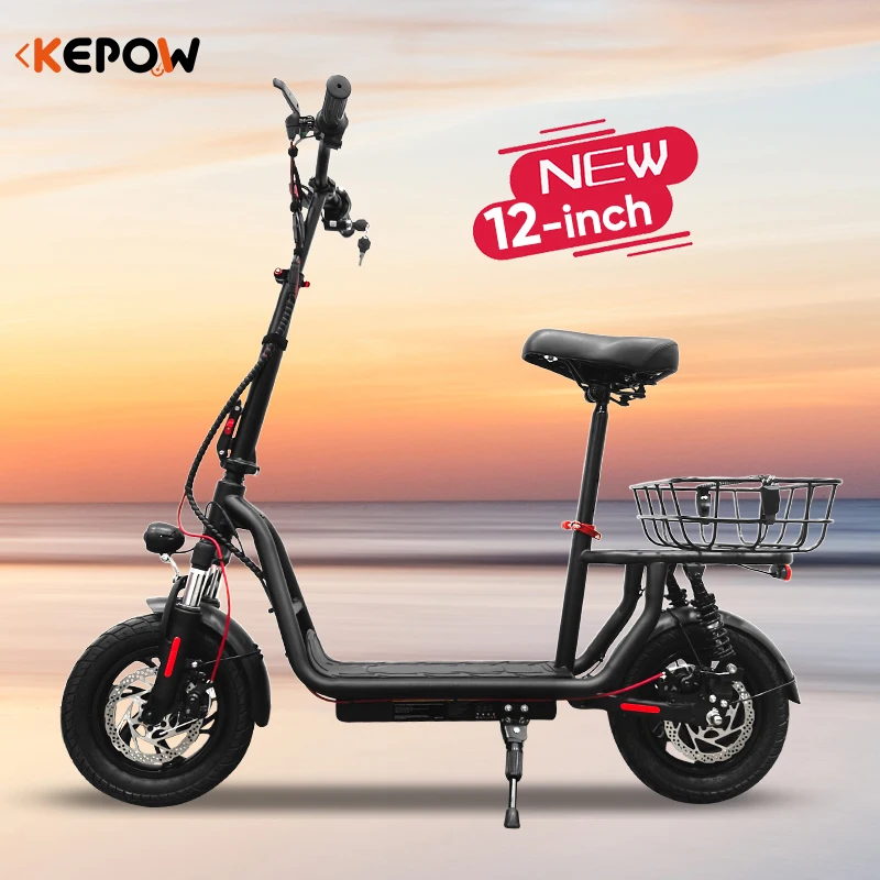 China factory electric bicycle with seat EB12 500w powerful motor height adjustable adult electric bicycle motorcycle