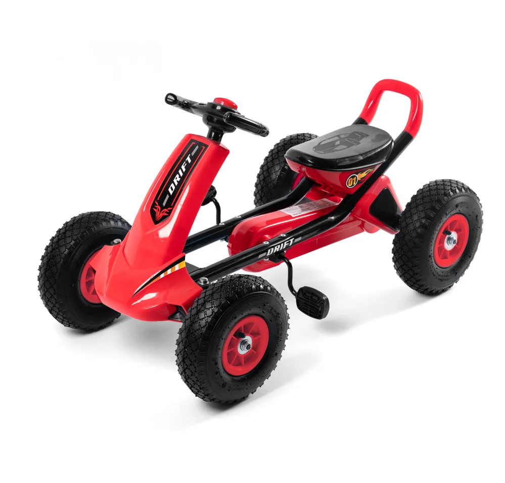CHILDREN PEDAL GO KART RIDE ON CAR CHAIN DRIVE 4 WHEELS CAR  E01