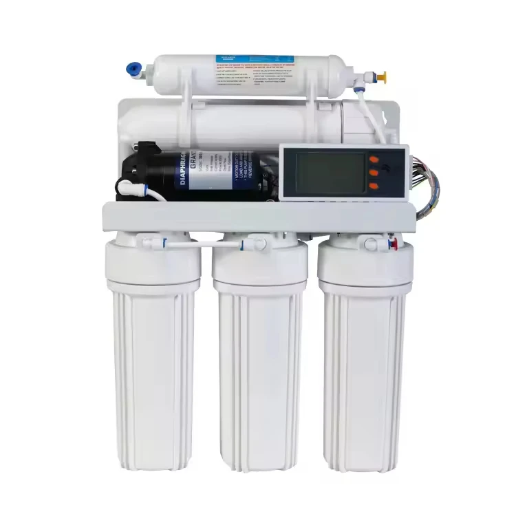 50GPD LCD Pumped Undersink Whole House Drinking Home 5 Stage Osmose Water Filter Filtration Purification Reverse Osmosis System
