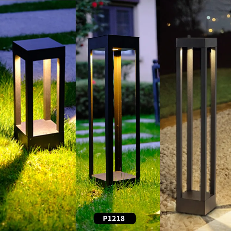 outdoor garden solar led lawn bollard light 220v lumind garden lamp outdoor villa lawn light guide landscape bollard lawn light