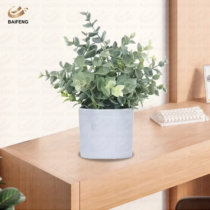 Factory Custom Glass Potted Haworthia Mini Artificial Small Plants in Pots Small Plant with Pot