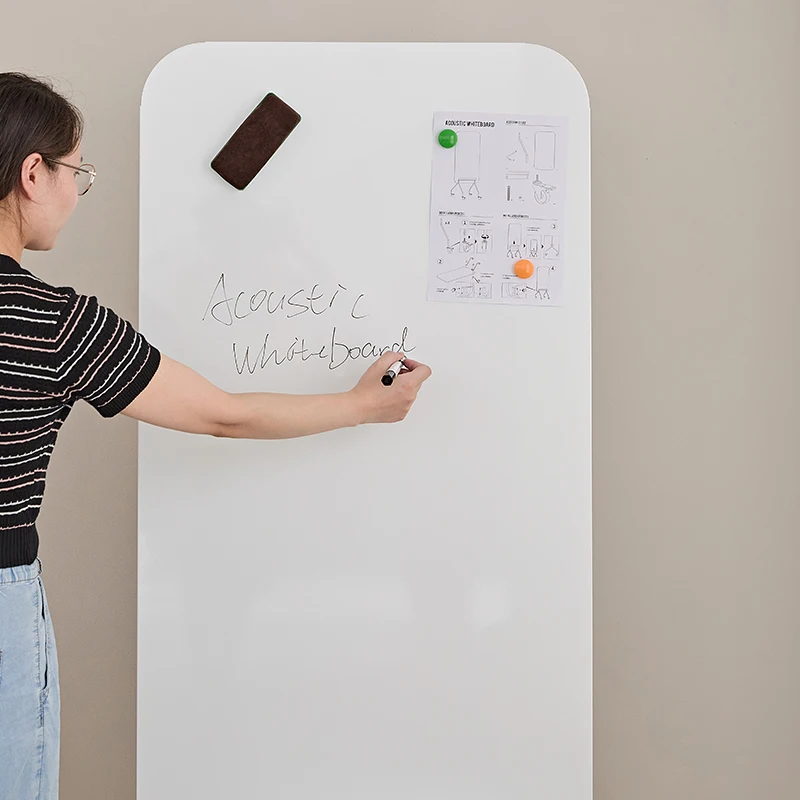 Wholesale New Design European Standard 100% Polyester Office Acoustic Partition Movable Acoustic Office Whiteboard