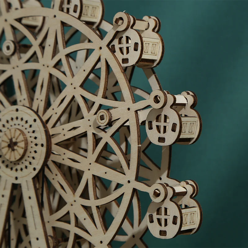 Wooden Handicraft Toys Assembly Wood ferris wheel 3D assembled set
