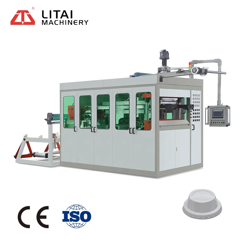 Plastic Disposable Ice Cream Cup Thermoforming Machine For Pp Ps Pvc Cup Making Machine