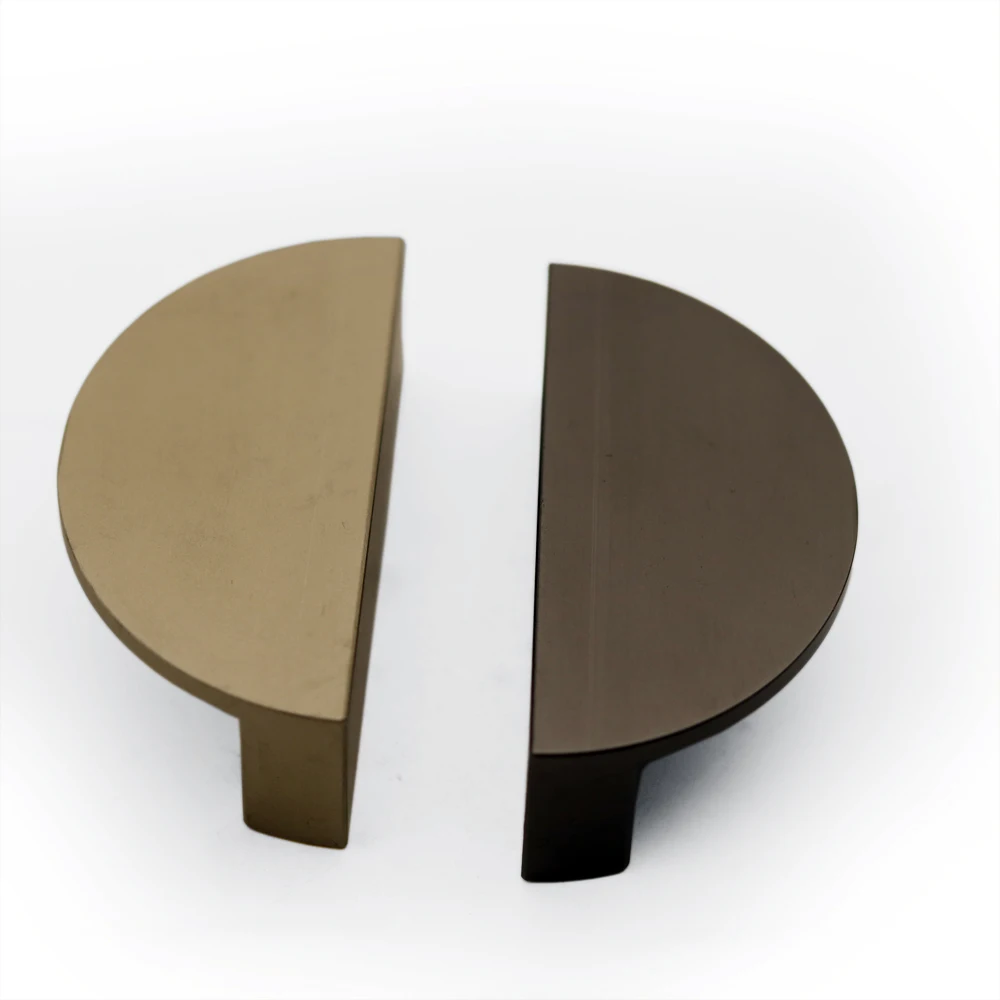 Двери ящика шкафа золотые полукруглые ручки и ручка Луны для мебельного Оборудования